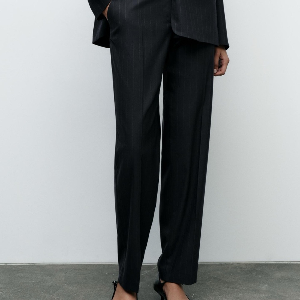 Zara Pinstripe Straight Leg pants